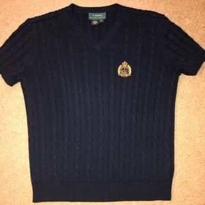 Lauren by Ralph Lauren Cable Knit Crest Sweater